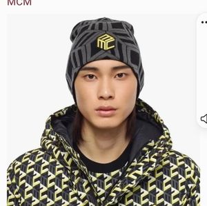 MCM Cubic Print Beanie